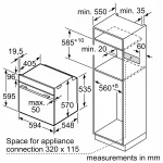 فر توکار بوش سری 4 لمسی مونتاژ ترکیه مدل HJA737BR0 - Image 6